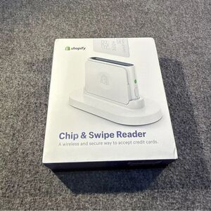 Shopify Chip & Swipe Reader - White (8541732075) New In Box Sealed